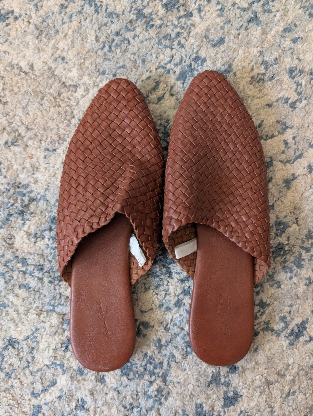 Universal Thread Woven Mule Slides - Brown